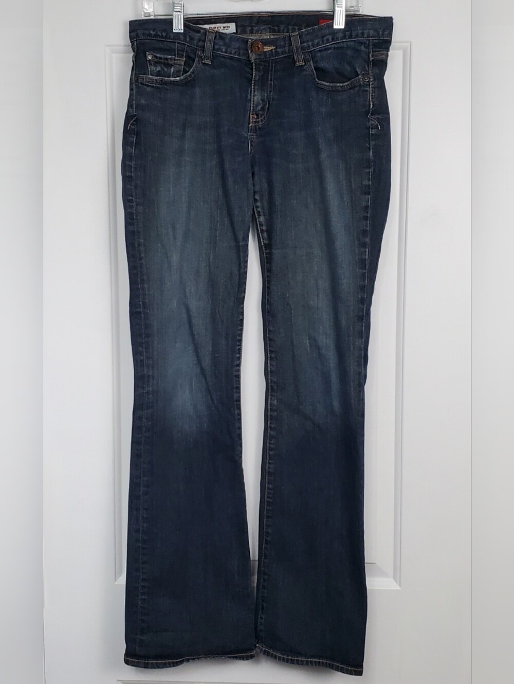 X2 Womens Y2K Curvy Boot Cut Stretch Denim Jeans - Size 8 Long - EUC